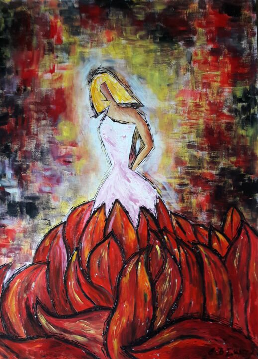 AMOUR INCONDITIONNEL 绘画, 25.6x19.7 in