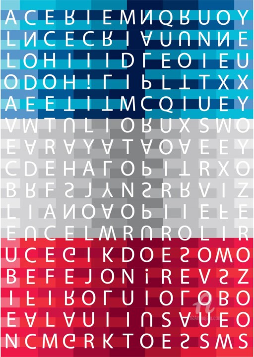 Parlez-vous Français? (Do you speak French?) on A4 数字艺术