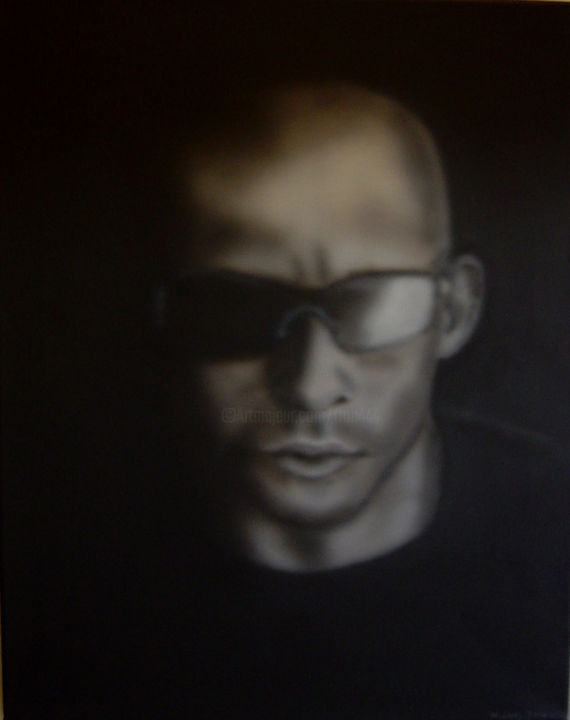 vin-diesel-gesicht_Reproduktion_Airbrush.jpg 绘画, 19.7x15.8 in