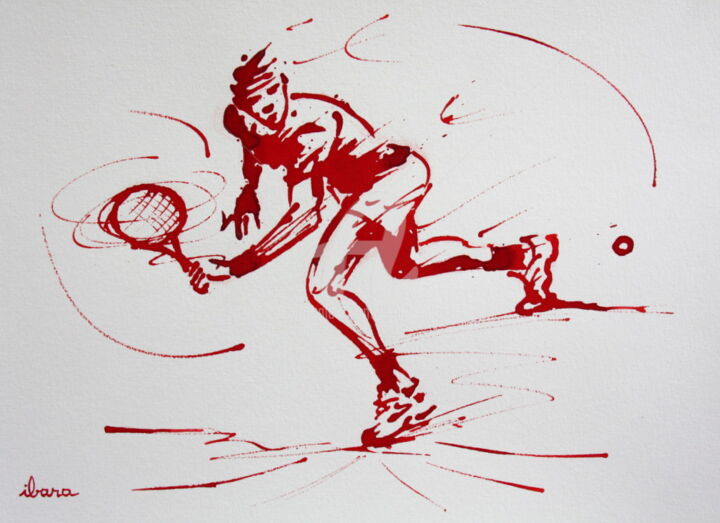 Tennis N°27 图画, 15.8x19.7 in