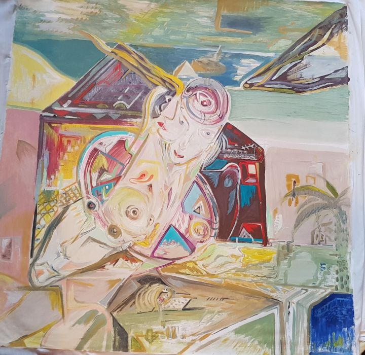 Painting titled "Life is habit" by Borislav Jovanovic, Original Artwork, Acrylic
