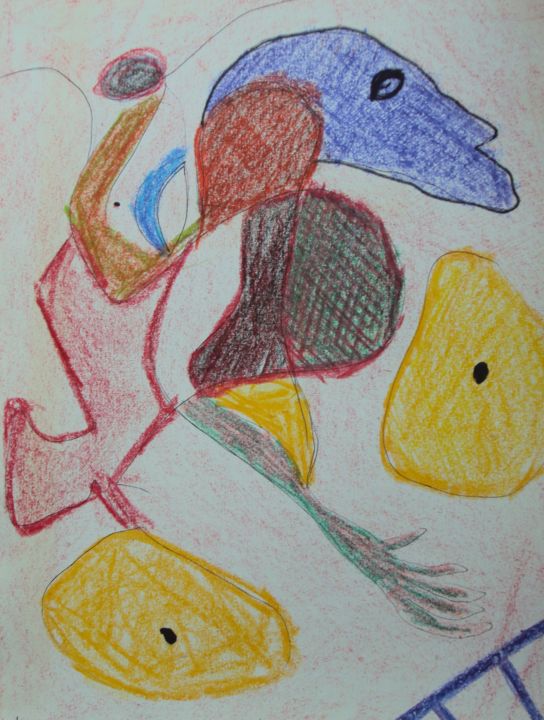 Drawing titled "ZONDER TITEL" by Koen Vlerick, Original Artwork