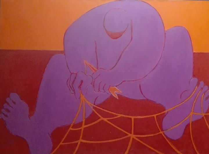 Le remailleur 绘画, 28.7x39.4 in