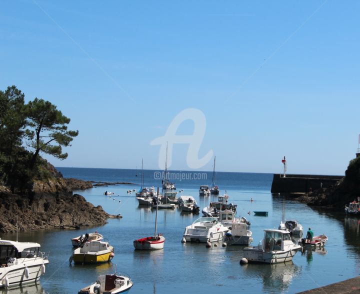 Photographie intitulée "le-port-de-brigneau…" par Didier Duclos, Œuvre d'art originale