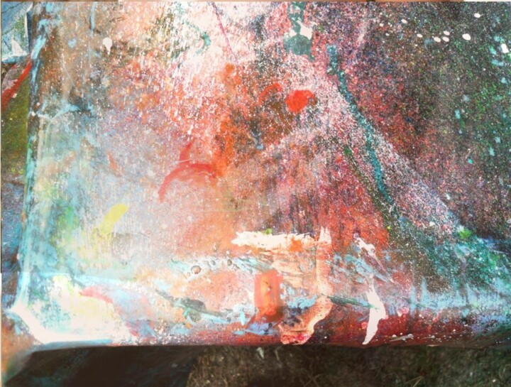 Painting titled "abstract" by Ron Atkin, Original Artwork, Acrylic