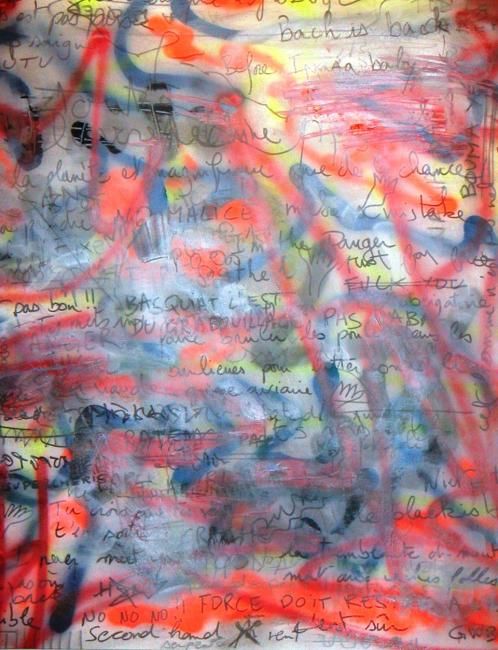 Painting titled "Sans Titre 2 (parti…" by Toytoy, Original Artwork