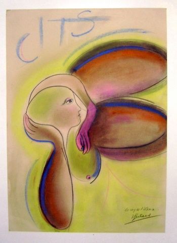 le repos d'Alexia 绘画, 31.5x23.6 in