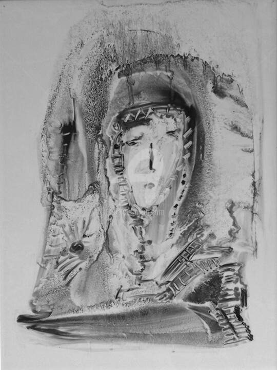 Painting titled "In front and behind…" by Rajka Serbak, Original Artwork