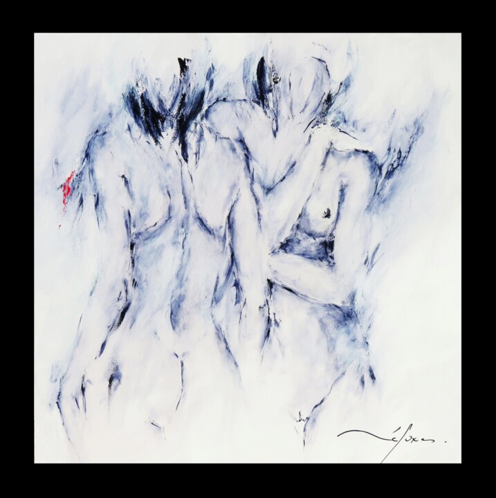 413_carré de dames 绘画, 31.5x31.5 in