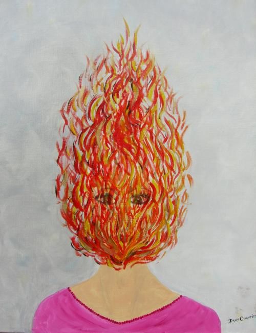 「PURIFICATION」というタイトルの絵画 Dany Champemeによって, オリジナルのアートワーク, オイル