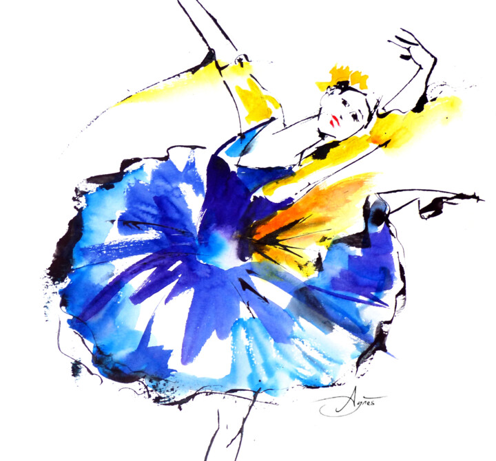 Tutu plateau 绘画, 11.8x11.8 in