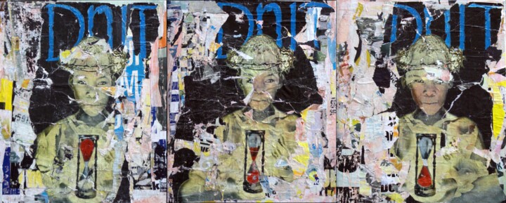 Do it ! Collages, 19.7x59.1 in