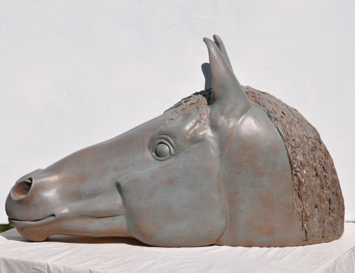 Le cheval grec 雕塑, 9.8x17.3 in