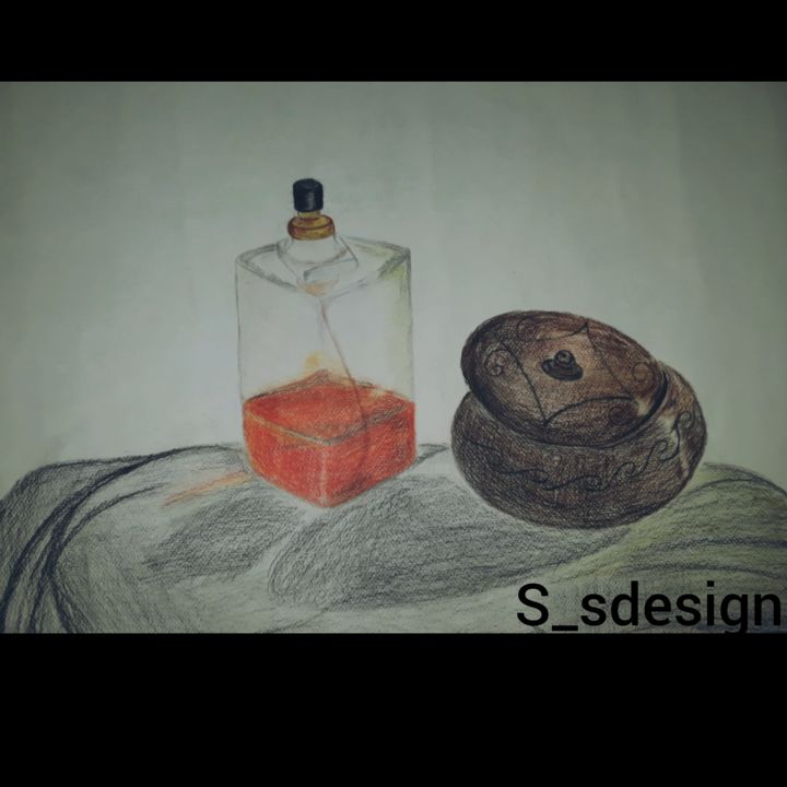 Painting titled "img-20180901-015411…" by S.Sdesign (Textile Designer), Original Artwork, Pastel