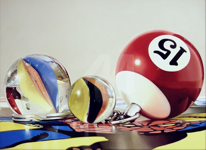 Peinture intitulée "Quindicesimo" par Andreas Bianchi, Œuvre d'art originale, Huile