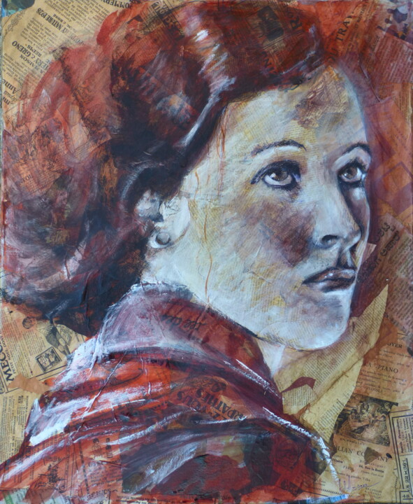 Portrait collage 2 拼贴, 24x19.7 in