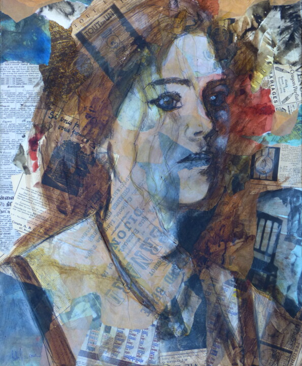 Portrait collage 3 Collages, 24x19.7 in