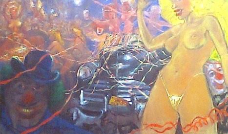 Painting titled "“O corso"" by Aldo Luiz De Paula Fonseca, Original Artwork, Other