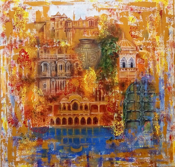 Pintura intitulada "Royal Essence" por Raksha R, Obras de arte originais, Acrílico