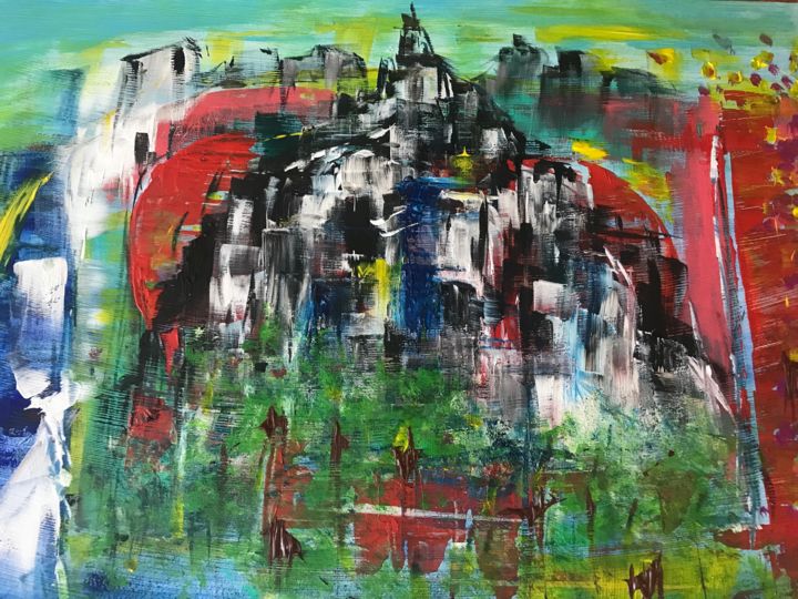 Painting titled "Peace Korea" by Alice Lee, Original Artwork, Acrylic