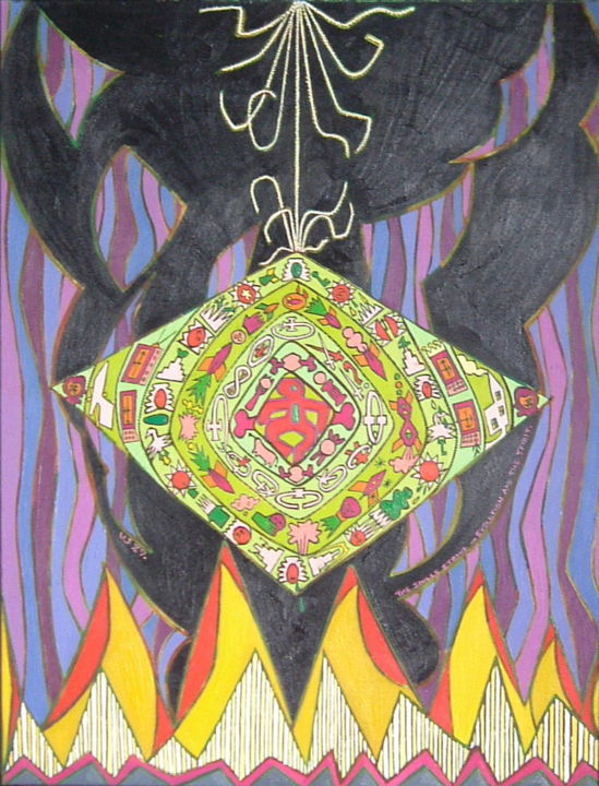 Painting titled "The Single Strand" by Gerald Shepherd F.F.P.S., Original Artwork, Oil