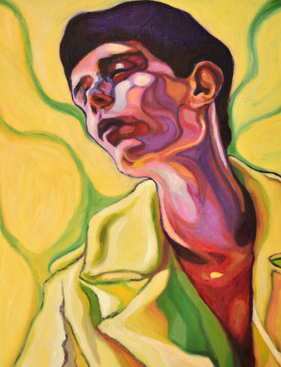 Crook of your Neck 绘画, 21.3x15.8 in