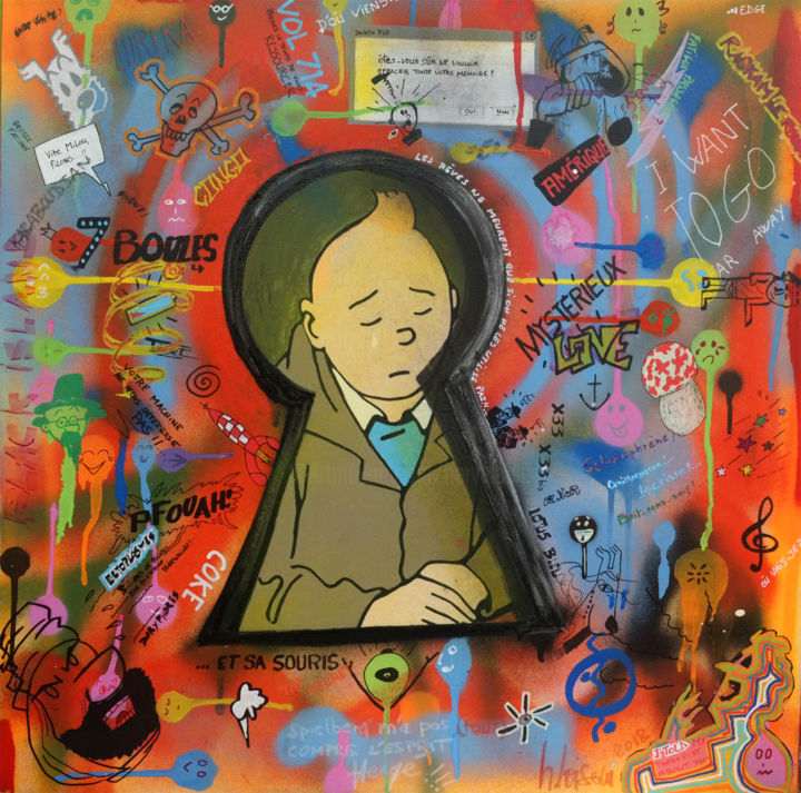 Petite déprime 绘画, 23.6x23.6 in