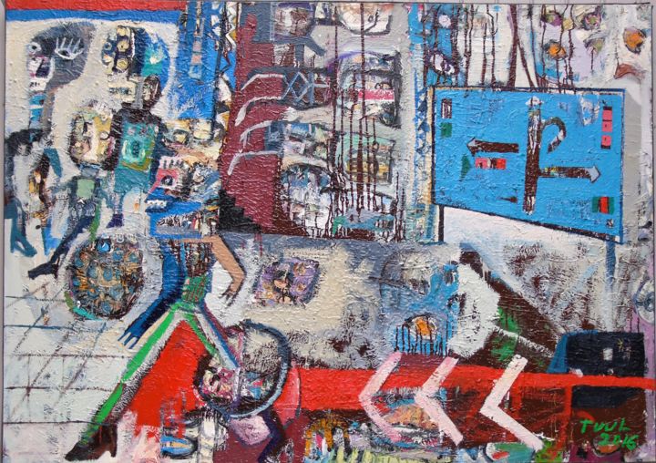 Painting titled "instructively" by Tuul, Original Artwork