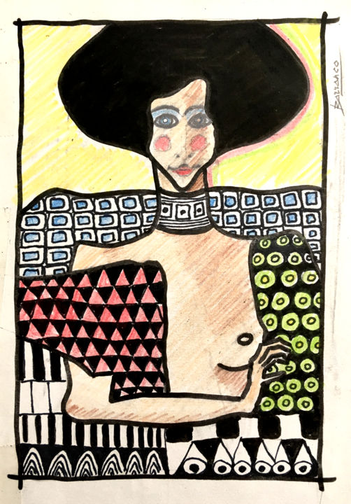 图画 标题为“judith-de-klimt-des…” 由René Barranco, 原创艺术品