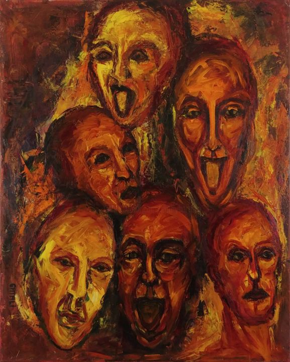 L'Enfer 绘画, 39.4x31.5 in