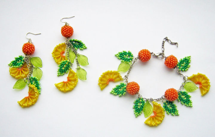 Design getiteld "Оранжевое настроение" door Evgeniia Ershova, Origineel Kunstwerk