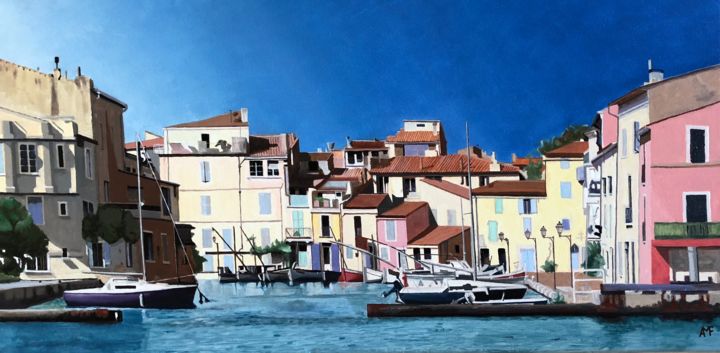 Peinture intitulée "Le miroir aux oisea…" par Arnaud Feuga, Œuvre d'art originale, Huile Monté sur Châssis en bois