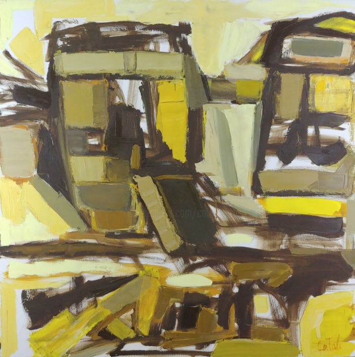 Sables d'Egypte 绘画, 39.4x39.4 in