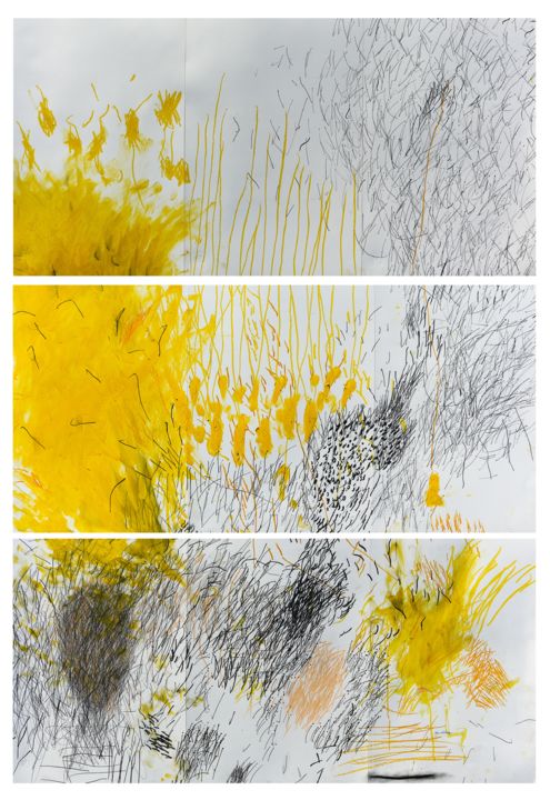 Painting titled "ex-stasis" by Giulio Benatti, Original Artwork, Oil
