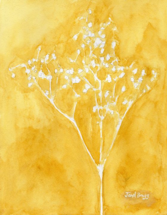 Painting titled "Floral from Sheely'…" by Janel Bragg, Original Artwork, Watercolor