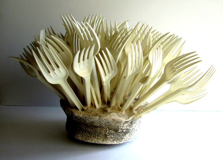 "LA FRONDE" başlıklı Heykel Alain Lamy tarafından, Orijinal sanat, Alçı