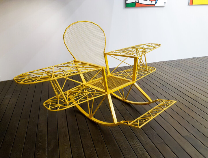 Escultura titulada "Armchair for cruisi…" por Alexandra Weld Queen, Obra de arte original, Metales