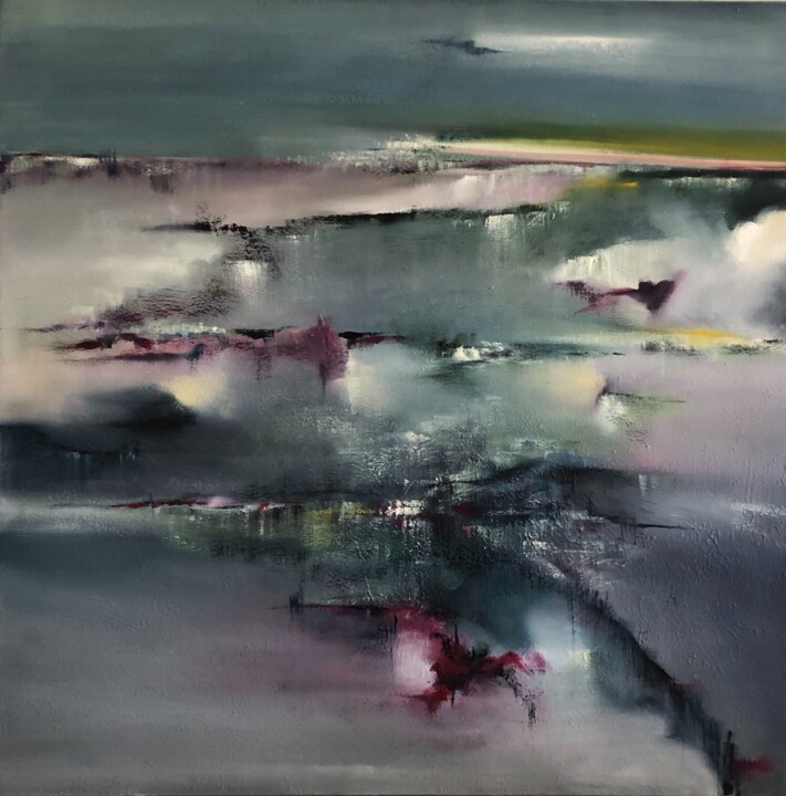 Painting titled "Amsterdam van de an…" by Charles Mulder, Original Artwork, Oil