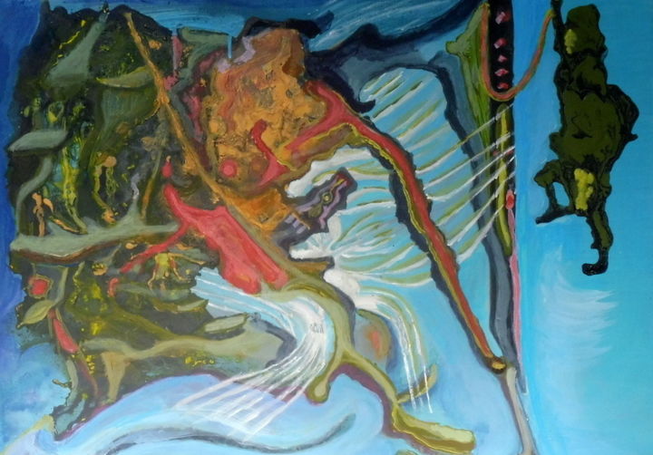 Peinture intitulée "Forza" par Juan Luis Gandulfo, Œuvre d'art originale, Acrylique