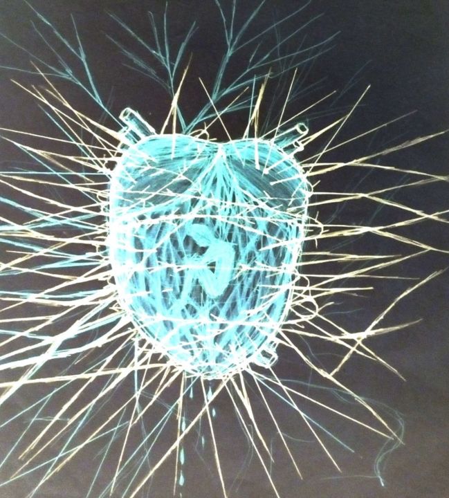 "Le coeur brisé" başlıklı Dijital Sanat Schwarz Blume tarafından, Orijinal sanat, Diğer