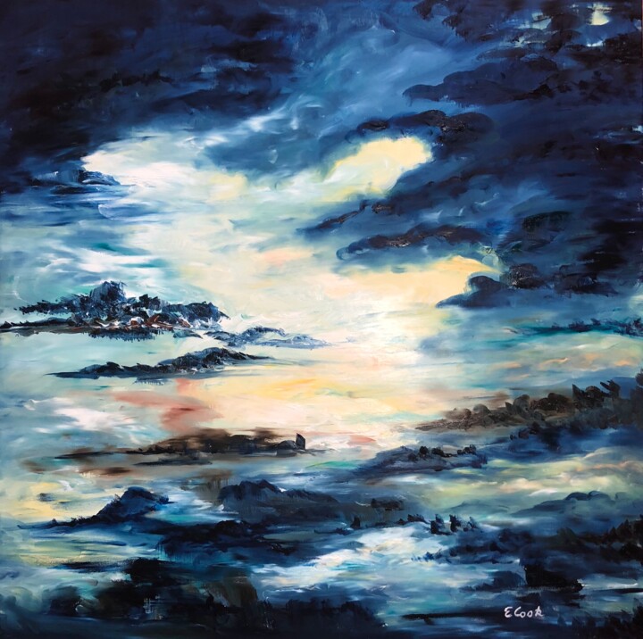 Peinture intitulée "The 25th Hour" par Elisa Cook Benbassat Bassat, Œuvre d'art originale, Huile