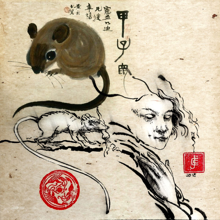 Digitale Kunst getiteld "rat" door Coenegracht Jean Claude, Origineel Kunstwerk