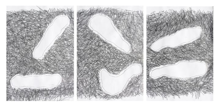 Painting titled ""We'll be clouds la…" by Giulio Benatti, Original Artwork, Pencil