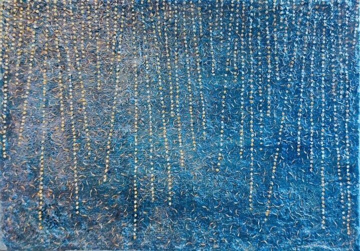 Painting titled "Space Oddity series" by Mali Klein, Original Artwork, Paper