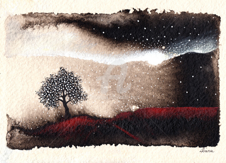 Le premier arbre Drawing, 8.3x11.8 in