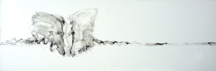 Peinture intitulée "Butterfly" par Marika Perros, Œuvre d'art originale, Huile Monté sur Châssis en bois