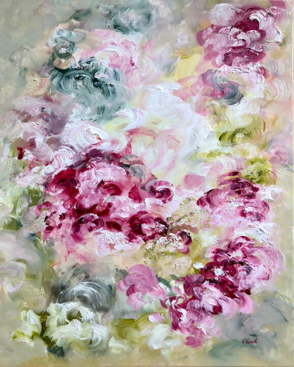 Peinture intitulée "the Embracing Scent…" par Elisa Cook Benbassat Bassat, Œuvre d'art originale, Huile