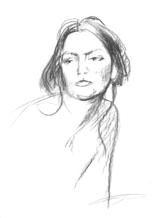 Dessin intitulée "SKETCH I" par Nikolay Biryukov, Œuvre d'art originale, Graphite