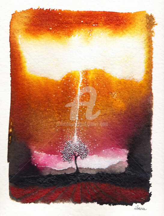 Le premier arbre N°2 Drawing, 11x9.1 in