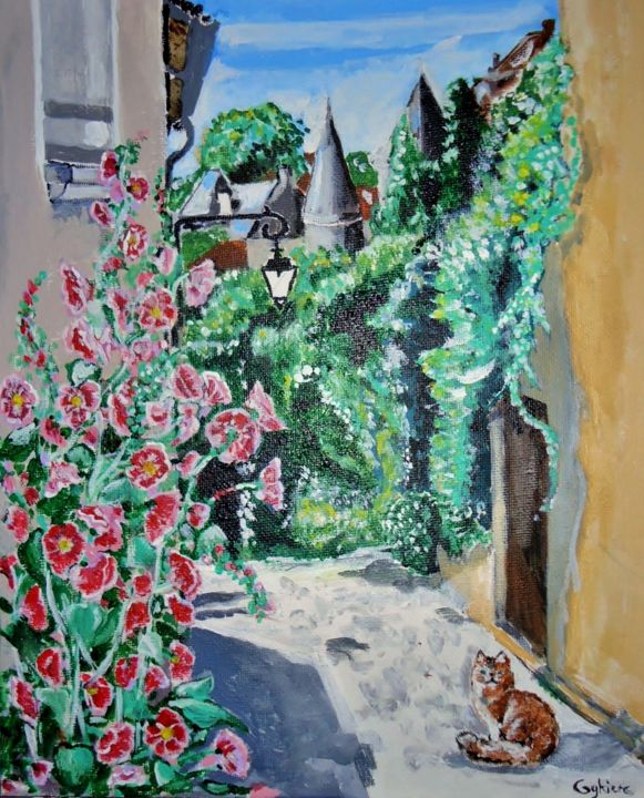 Peinture intitulée "Instant douceur" par Myriam Gylon, Œuvre d'art originale, Acrylique